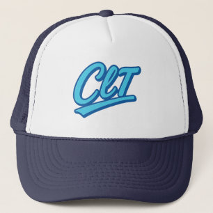 Boné CLT Charlotte Airport Code Design - Carolina Blue