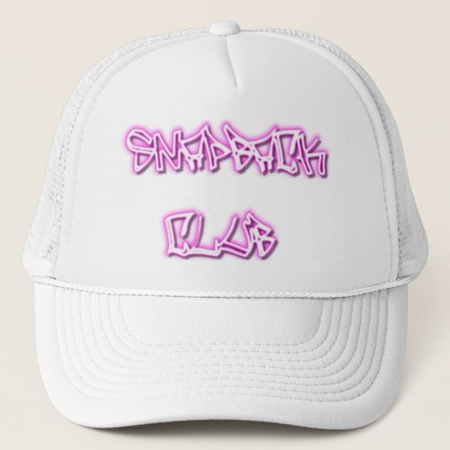 Boné CLUBE Bill chapéu-Liso do SNAPBACK (Frente)