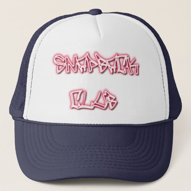 Boné CLUBE Bill chapéu-Liso do SNAPBACK (Frente)