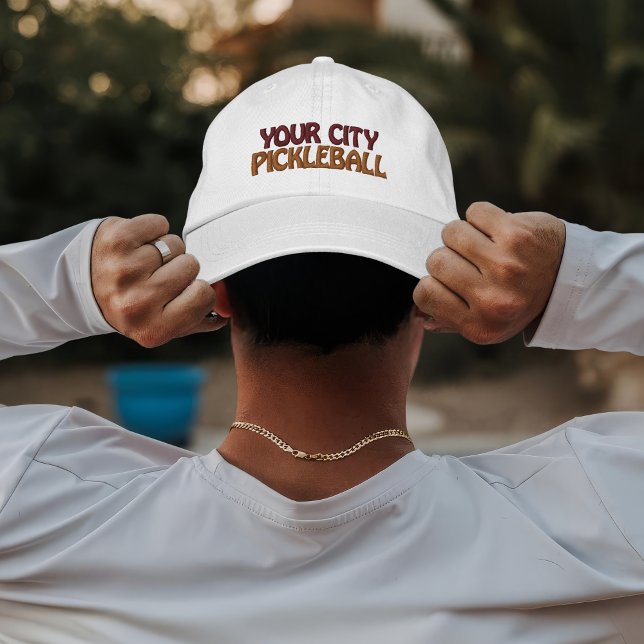 Boné Clube da Cidade de Equipe Personalizada de Pickleb (Criador carregado)