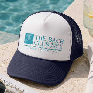 Boné Clube de Despedida de Solteira Azul Moderno