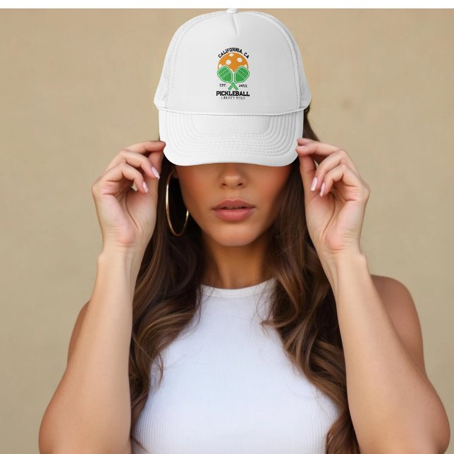 Boné Clube de Pickleball - Raquete e Bola Personalizada (Criador carregado)