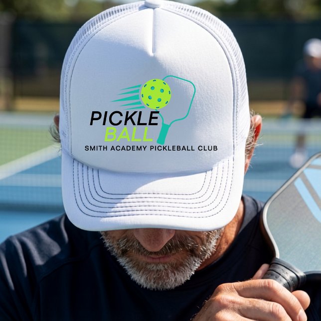 Boné Clube Esportivo de Pickleball Verde Preto Simples  (Criador carregado)