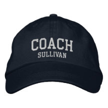 Coach Custom Name Embroidered Hat - Navy