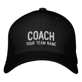 Boné Coach Sports Team Hat - Nome Personalizado