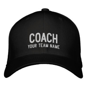 Boné Coach Sports Team Hat - Nome Personalizado