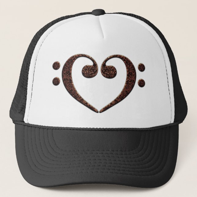 Boné Cobre Dual Bass Clef Heart Music Lover (Frente)