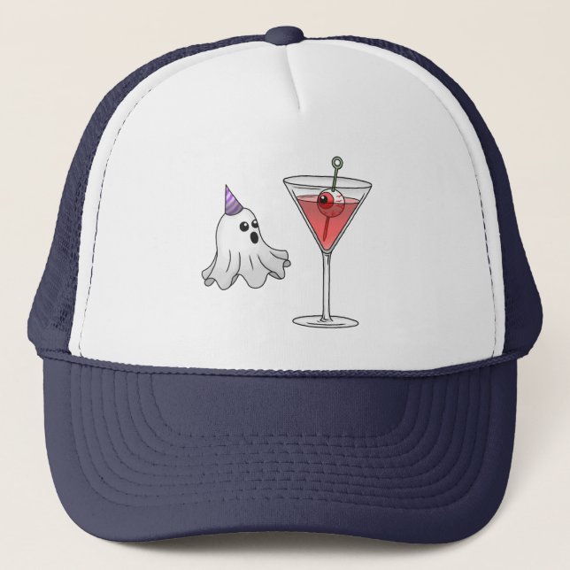 Boné Cocktail de Halloween Assustador & Sinistro (Frente)