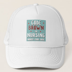 Boné Código Brown Nursing Pior Código Nunca