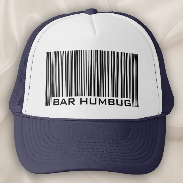 Boné Código de Barra Humbug (Bah Humbug) Anti-Natal (Criador carregado)