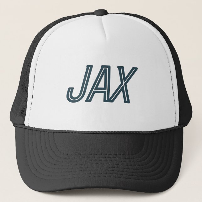 Boné Código do Aeroporto JAX Jacksonville - Viagem da F (Frente)