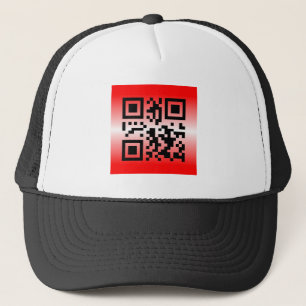 Boné Código QR® dizendo: PENSANDO EM VOCÊ