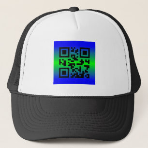 Boné Código QR® dizendo: TÊM UMA SEMANA DE EXCELENTE