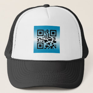 Boné Código QR® dizendo: TENHA UM FIM DE SEMANA EXCEL