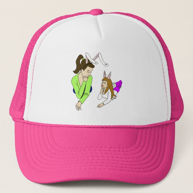 Boné coelhinhas mãe e filha (Frente)