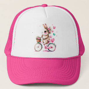 Boné Coelho Romântico e Cheio de Bicicleta