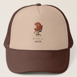 Boné Coffee First Personality Second Funny Trucker Hat