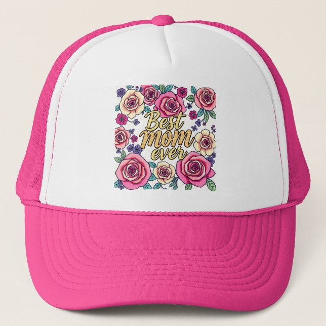 Boné Coleção Moderna Floral de Luxo (Frente)