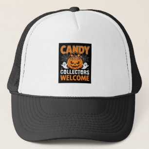 Boné Colecionadores de Doces de Halloween Bem-vindos Ve