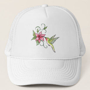 Boné Colibri e flor