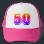 Boné Colorful 50th Birthday Party<br><div class="desc">50th Birthday Party Baseball Cap for someone reaching the half-century mark</div>