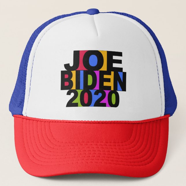 Boné Colorido JOE BIDEN 2020 chapéus (Frente)