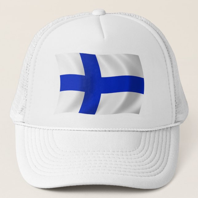 Boné com a Bandeira da Finlândia (Frente)