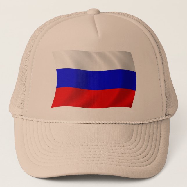 Boné com a Bandeira da Rússia (Frente)