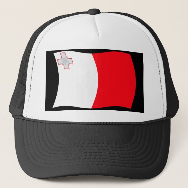 Boné com a Bandeira de Malta (Frente)