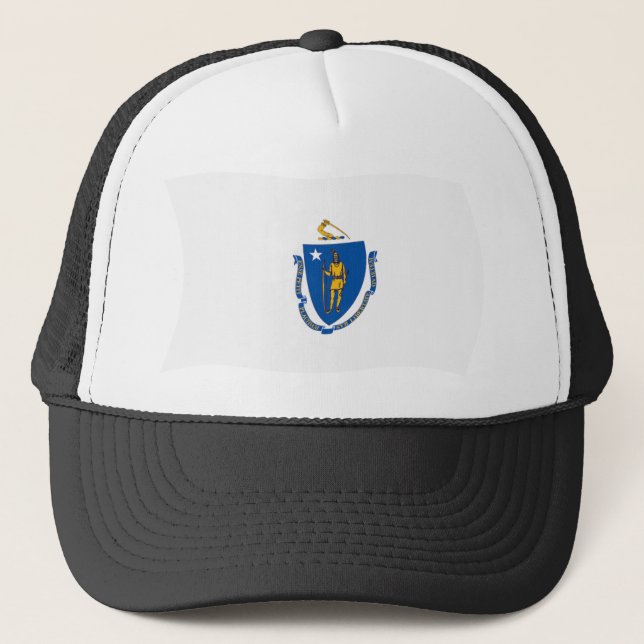 Boné com a Bandeira de Massachusetts (Frente)