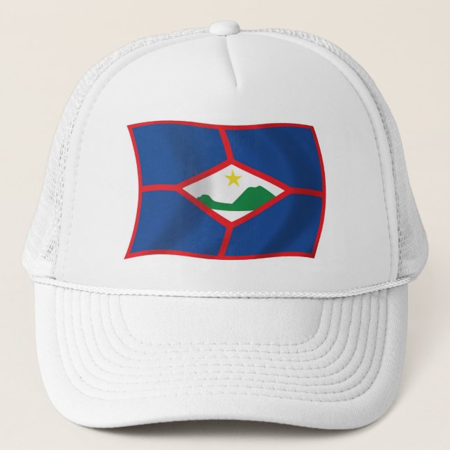 Boné com a Bandeira de Sint Eustatius (Frente)