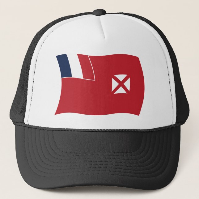 Boné com a Bandeira de Wallis e Futuna (Frente)