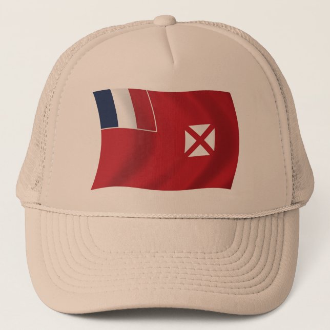 Boné com a Bandeira de Wallis e Futuna (Frente)