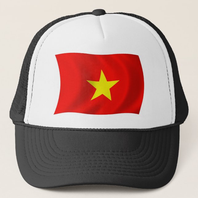 Boné com a Bandeira do Vietnã (Frente)