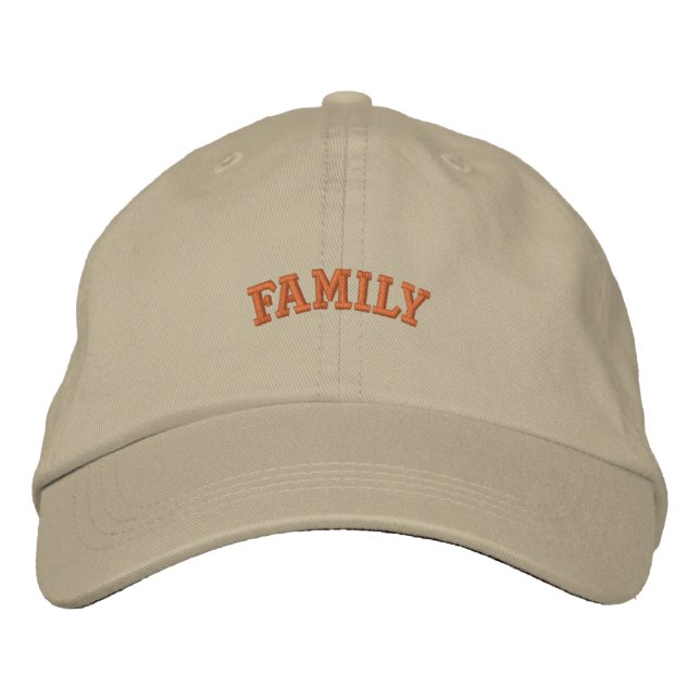 Boné com alça ajustável personalizado para família (Frente)
