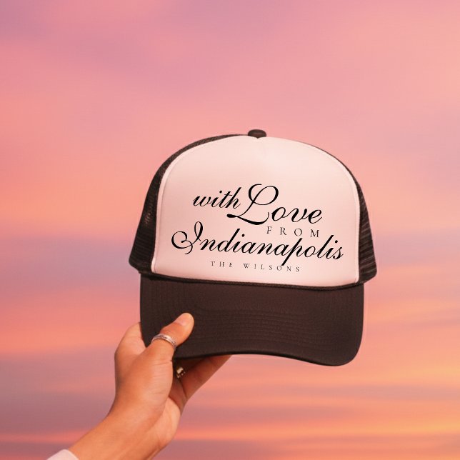 Boné Com Amor Da Mercadoria de Casamento de Destino (*AI Generated Mockup )