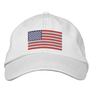 Boné com Bandeira Americana Bordada