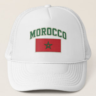 Boné com Emblema da Bandeira Patriótica de Marroco