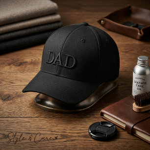 Boné com Letra DAD – Estilo Simples Bordado