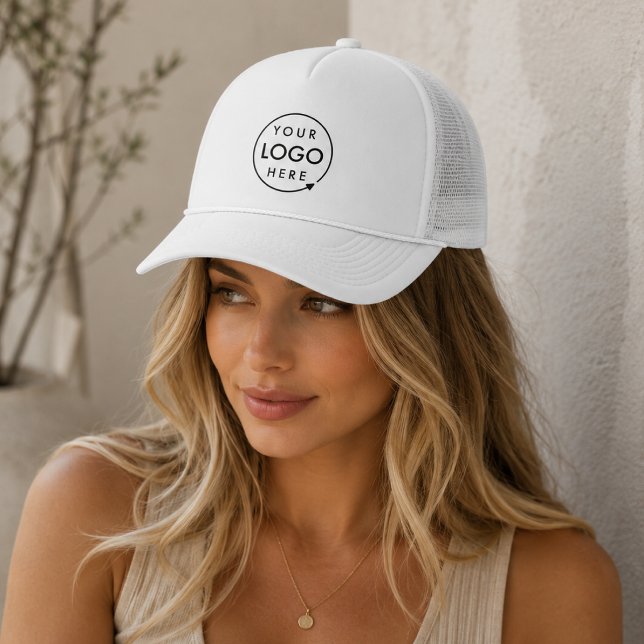 Boné com Logotipo Personalizado | Bonés de Malha p (Easily upload your logo for a custom design unisex hat, available in a range of styles.)