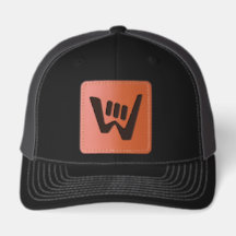 Boné com Remendo de Couro do Logotipo Mínimo Wave 