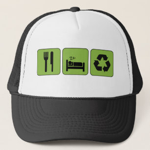 Boné Coma, durma, recicl o chapéu
