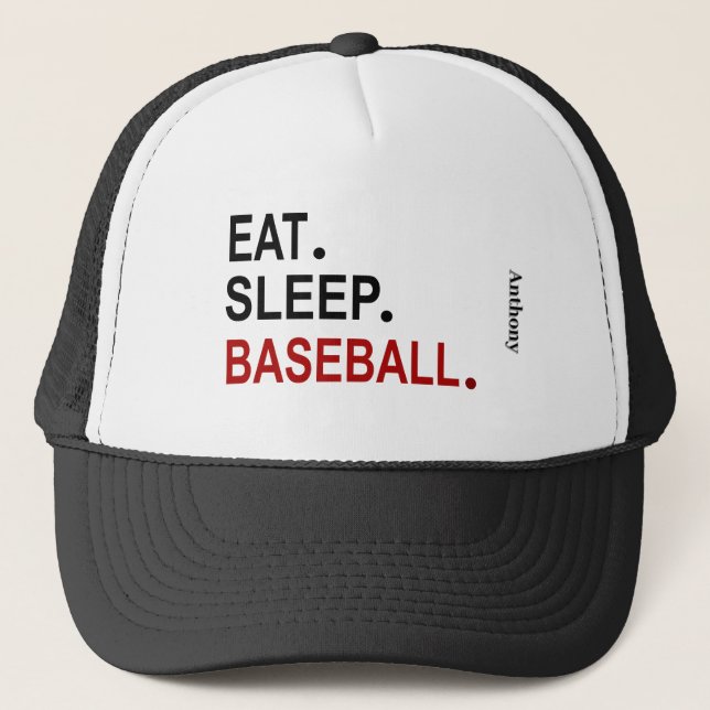 Boné Coma o Chapéu Personalizado do Baseball no Sono (Frente)
