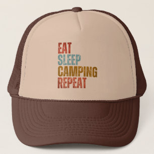 BONÉ COMER DORMIR ACAMPAMENTO REPETIR