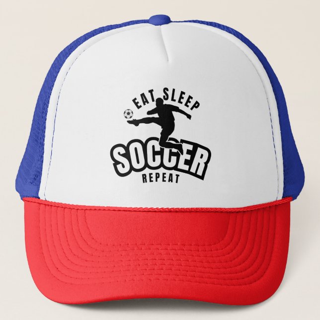Boné comer dormir futebol repetir  (Frente)