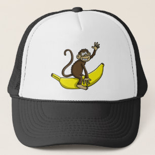 Boné comic monkey banana cowboy sheriff