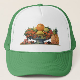 Boné Comida Antiga, Frutas Sortidas em uma Tigela