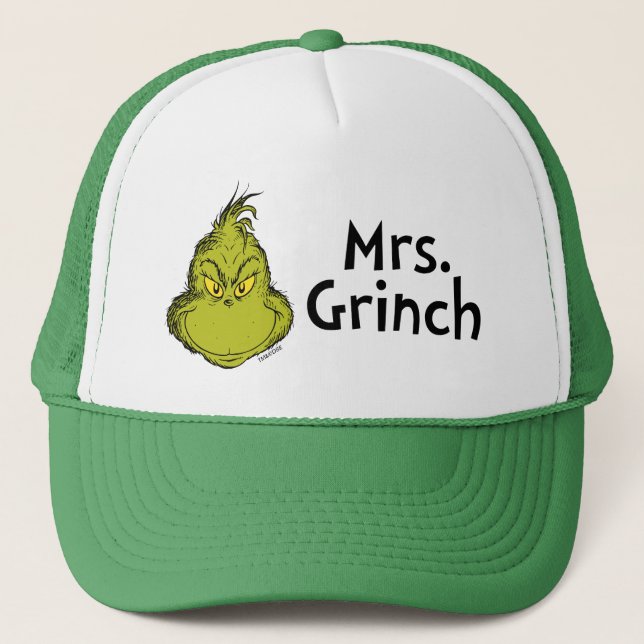Boné Como o Grinch Roubou o Natal | Sra. Grinch (Frente)