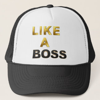 Boné Como um chapéu do chefe
