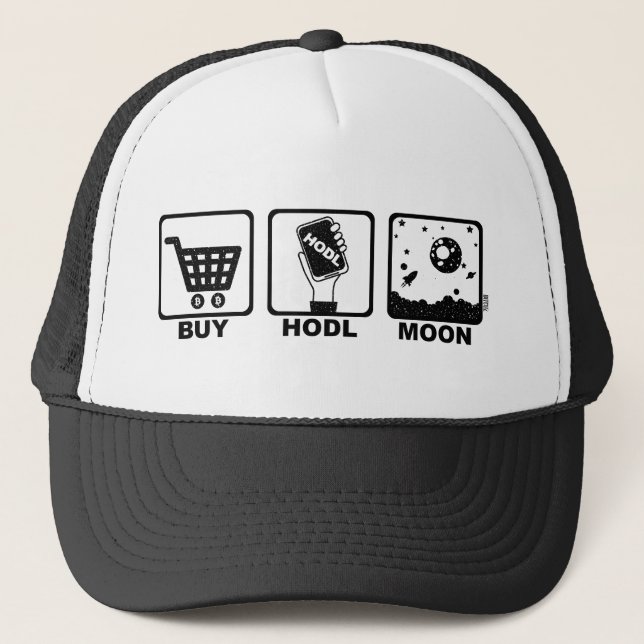 Boné Compre a lua de Hodl (Frente)